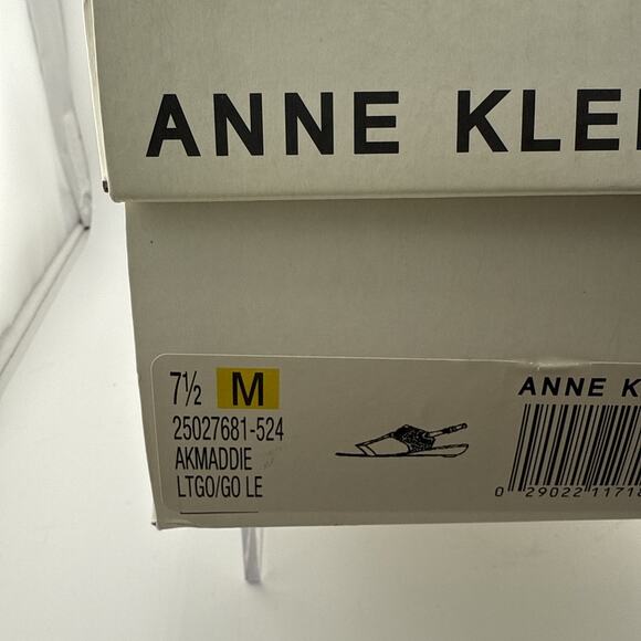 Anne Klein‎ Maddie Gold Slingback Sandal Open Toe Women’s Size 7.5 M NWB - Picture 9 of 10